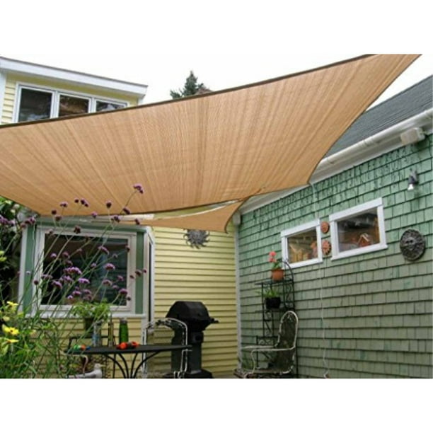 Sun Shade Sail Canopy Rectangle Sand UV Block Sunshade For Backyard Deck 12x12ft Sun Shade Sail Canopy Rectangle Sand UV Block Sunshade For Backyard Deck 12x12ft